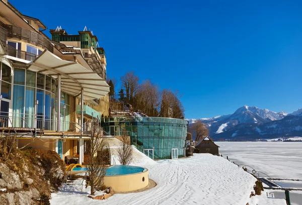 Miejscowości st wolfgang nad jeziorem wolfgangsee - austria — Zdjęcie stockowe