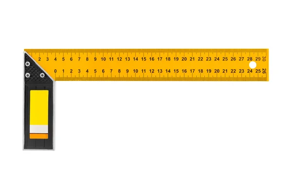 Costruzione triangolo quadrato righello — Foto Stock