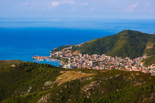 Budva Costa Montenegro Architettura Viaggi Sfondo — Foto Stock