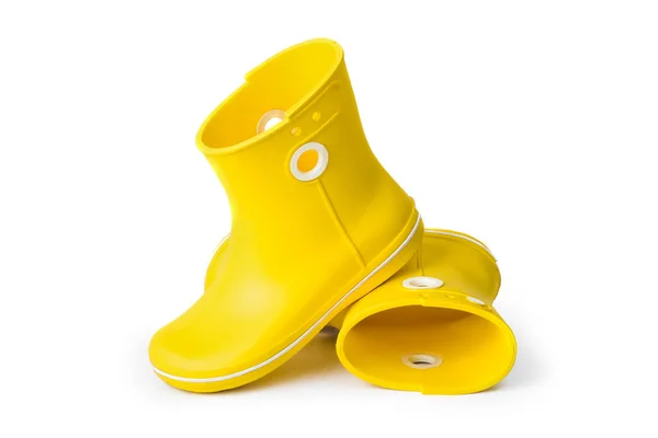 Zapatos Mujer Amarillos Aislados Sobre Fondo Blanco — Foto de Stock