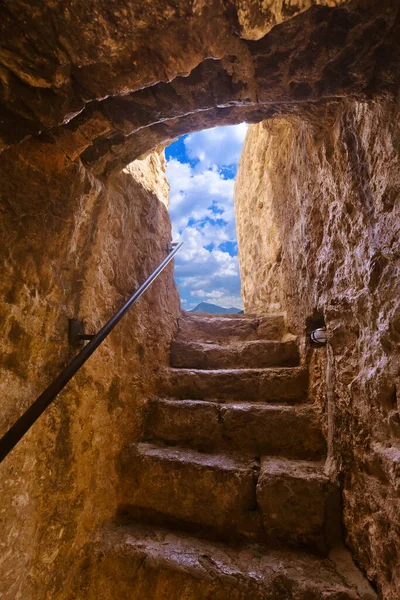 Escadas Herceg Novi Citadel Montenegro Arquitetura Fundo — Fotografia de Stock