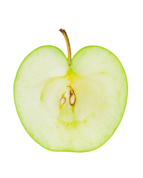 Φέτα Μήλου Απομονωμένη Λευκό Φόντο — Φωτογραφία Αρχείου