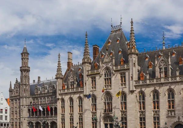 Municipio Brugge Belgio Background Architettonico — Foto Stock