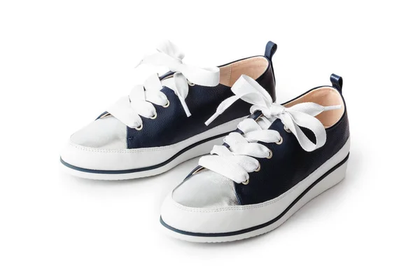 Scarpe Sportive Isolate Sfondo Bianco — Foto Stock