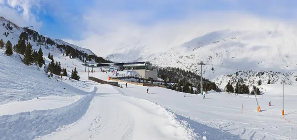 Estância de esqui de montanha Obergurgl Áustria — Fotografia de Stock