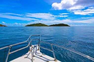 tropik ada ve Seyşeller teknede