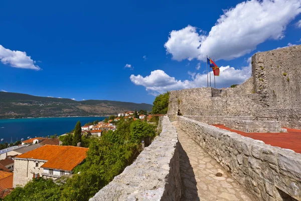 Herceg Novi Oude Stad Montenegro Achtergrond Natuur Architectuur — Stockfoto