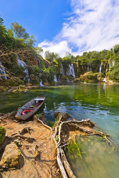 Cascada Kravice Bosnia Herzegovina Fondo Viaje Naturaleza —  Fotos de Stock