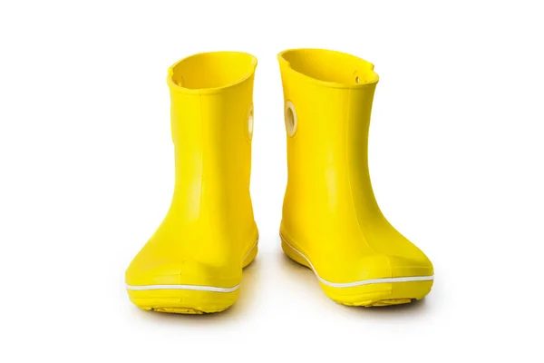 Żółte Buty Damskie Izolowane Białym Tle — Zdjęcie stockowe