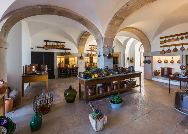 Kuchnia Tle Architektury Pałacu Pena Sintra Portugal — Zdjęcie stockowe