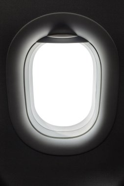 Boş uçak penceresi - teknoloji arkaplanı