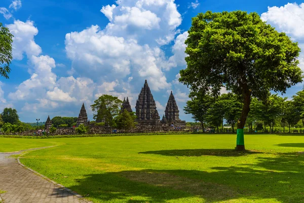 Tempio Prambanan Vicino Yogyakarta Sull Isola Java Indonesia Viaggio Architettura — Foto Stock