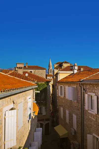 Città Vecchia Budva Montenegro Architettura Viaggi Sfondo — Foto Stock