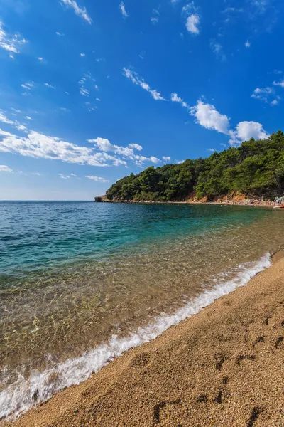Strand Bij Budva Montenegro Natuur Reizen Achtergrond — Stockfoto