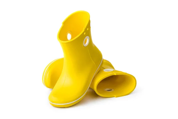 Zapatos Mujer Amarillos Aislados Sobre Fondo Blanco — Foto de Stock