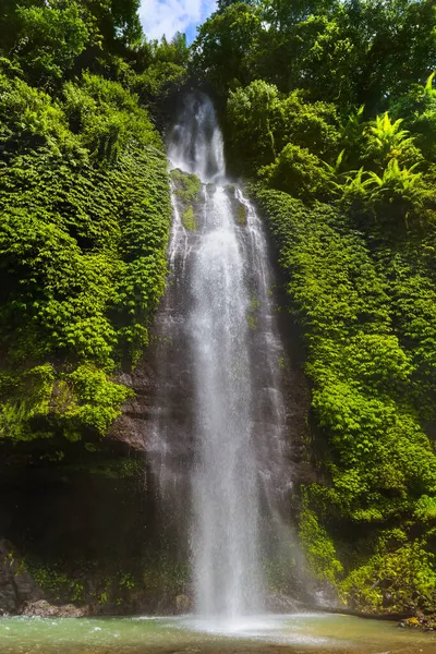 Cachoeira Sekumpul Ilha Bali Indonésia Fundo Viagem Natureza Fotografias De Stock Royalty-Free