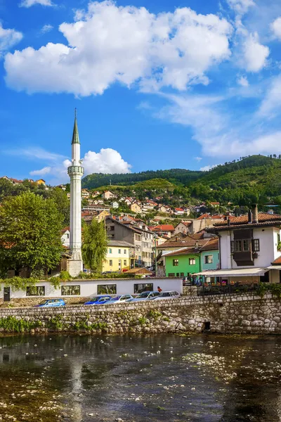 Eski Saraybosna Kenti Bosna Hersek Mimari Seyahat Geçmişi — Stok fotoğraf