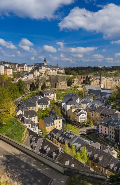 卢森堡城市景观 建筑背景 — 图库照片