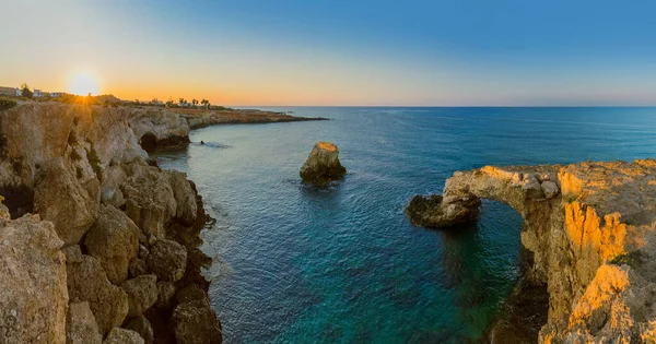 Ponte Degli Innamorati All Alba Ayia Napa Cipro Sfondo Naturale — Foto Stock