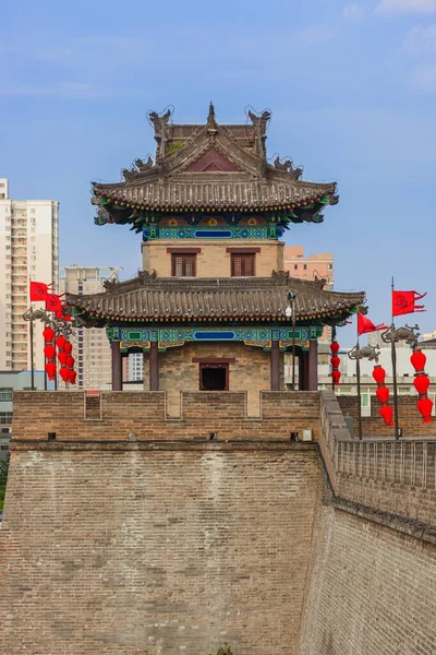 Nordwand Der Altstadt Xian China Reise Und Architektur Hintergrund — Stockfoto