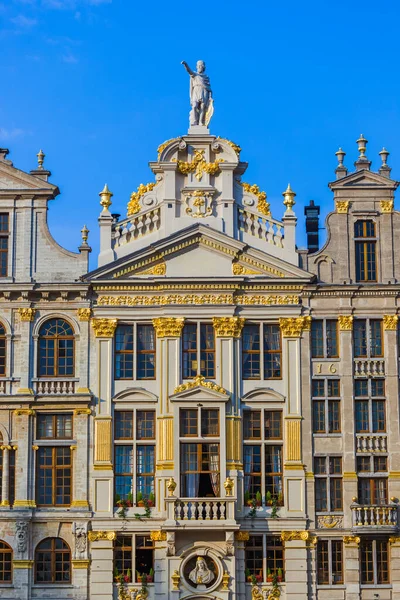 Grote Markt Bruselu Belgie Architektonické Zázemí — Stock fotografie