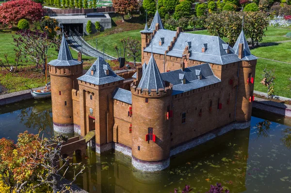 Hague Netherlands April 2017 Muiderslot Castle Madurodam Miniature Park Hague — Stock Photo, Image