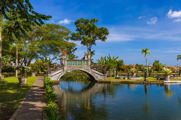 印度尼西亚巴厘岛Tirta Ganga水宫 旅行和建筑背景 — 图库照片