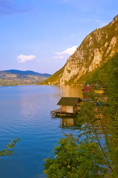 Ποταμός Drina Εθνικό Πάρκο Της Φύσης Στη Σερβία Ταξιδιωτικό Υπόβαθρο — Φωτογραφία Αρχείου