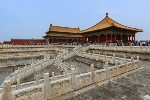 Beijing China May 2018 Tourists Gugong Forbidden City Palace — Stock Photo, Image