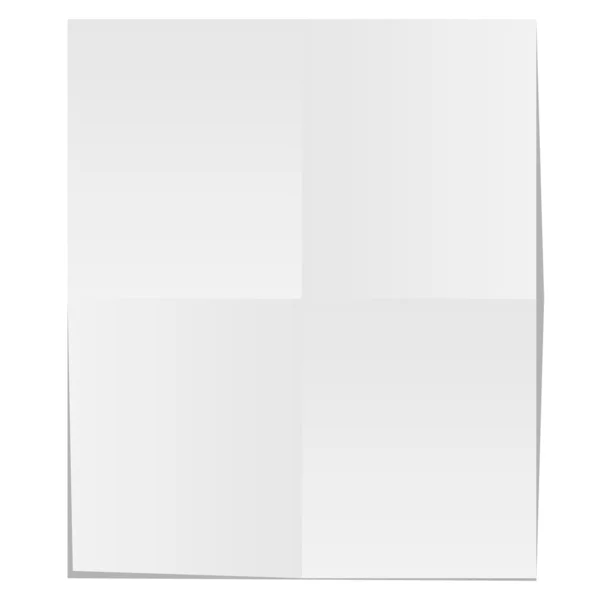 Papel desenrollado en blanco — Vector de stock