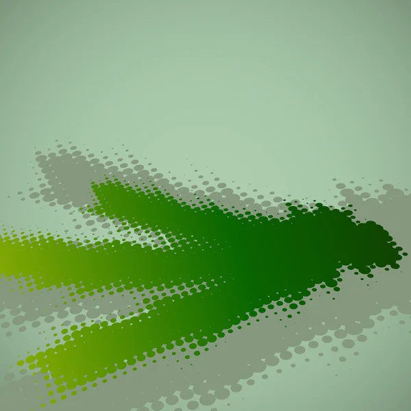 Fondo de semitono verde abstracto — Vector de stock