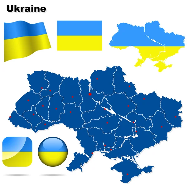 Ukraine vector set. — Stock Vector