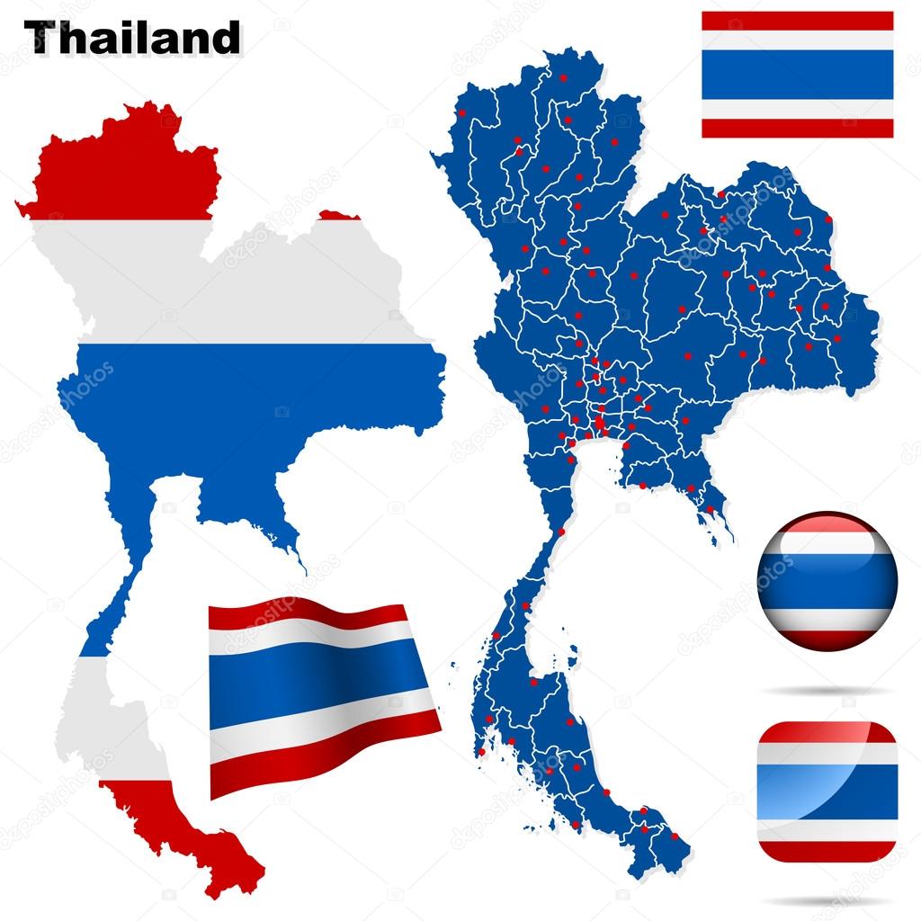 Thailand vector set.
