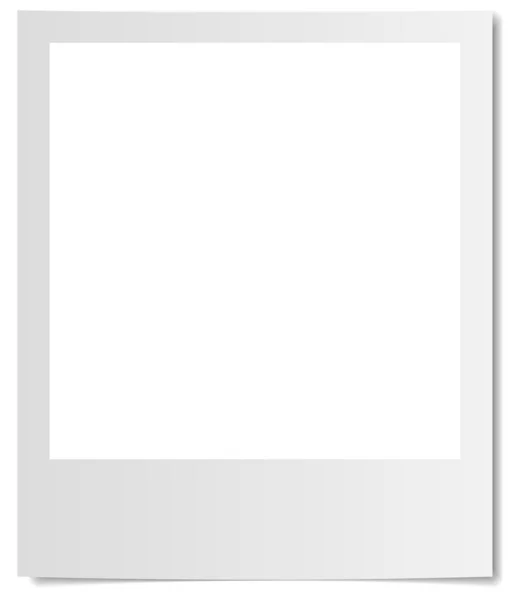 Blank lying photo with white copy space. — Stock Vector