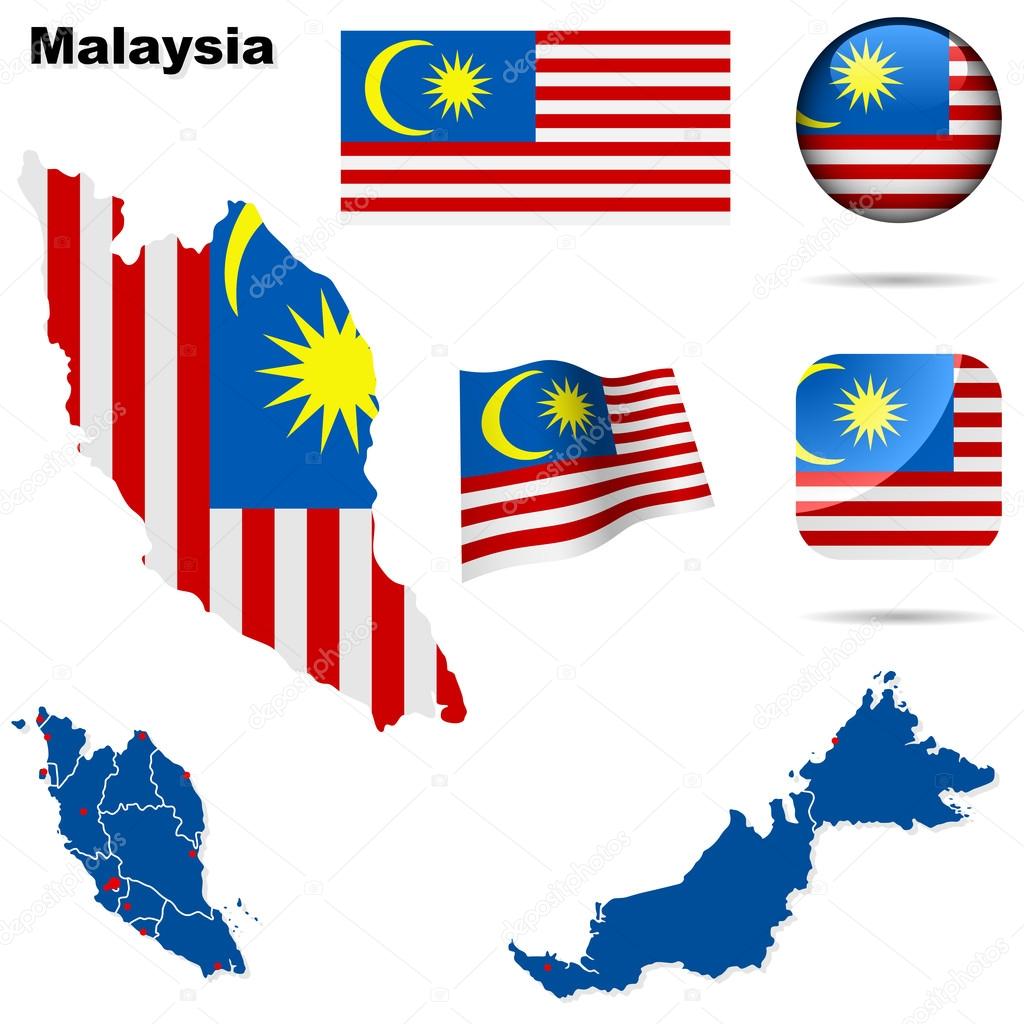 Malaysia vector set.