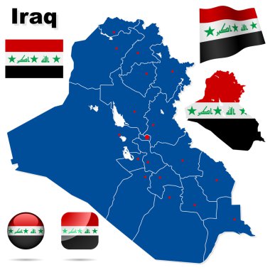 Irak vektör set.