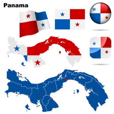 Panama vektör set.
