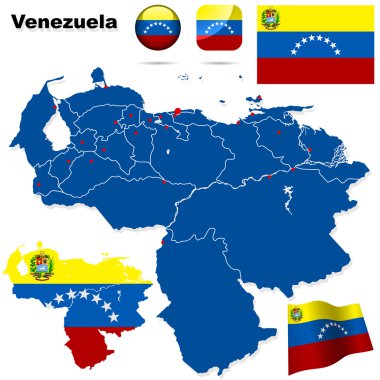 Venezuela vektör set.