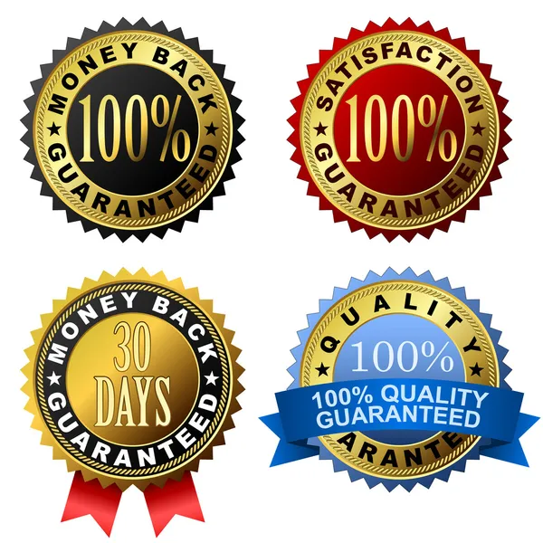 % 100 garanti altın etiketleri