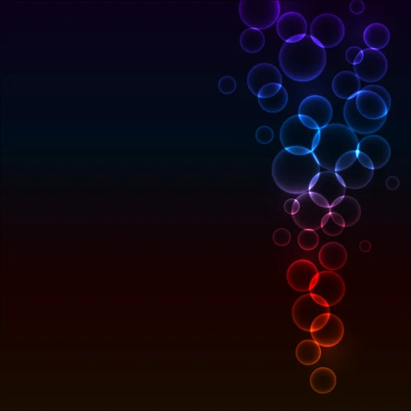 Cercles colorés fond de flux — Image vectorielle