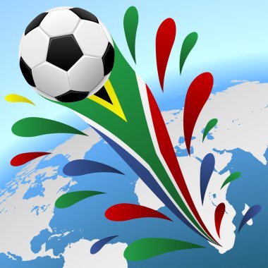Futbol Dünya Kupası Güney Afrika arka plan.