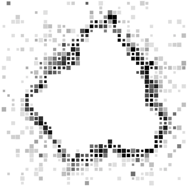 Cuadro abstracto mosaico cuadrado vector marco con espacio de copia . — Vector de stock