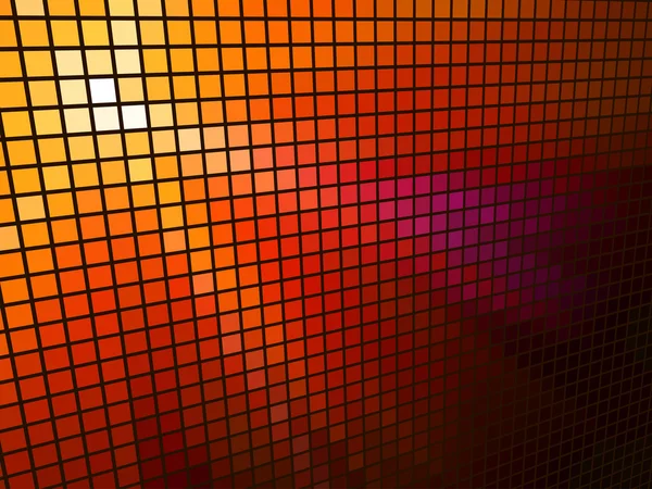Abstraktes rotes Licht 3d Mosaik horizontaler Vektorhintergrund. — Stockvektor