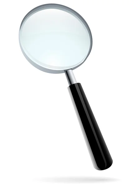 Magnifying glass vector illustration isolated on white. — Stock Vector