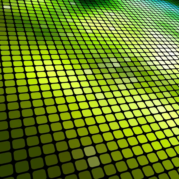 Mozaika zelená abstraktní 3d pozadí. — Stockový vektor