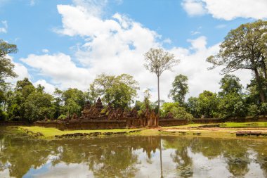 banteay srei tapınak antik kalıntıları