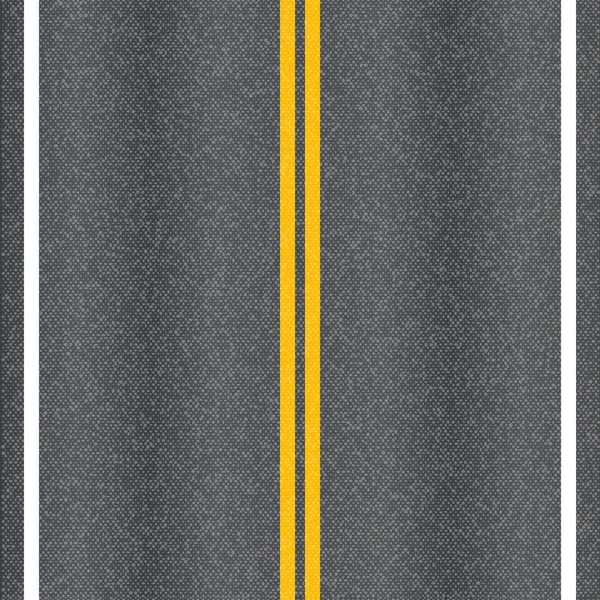 Asphalt road vector textura con líneas de marcado . — Archivo Imágenes Vectoriales