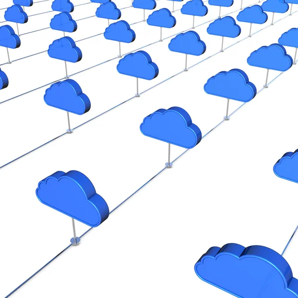 Cloud internet service image concept 3D . — Photo
