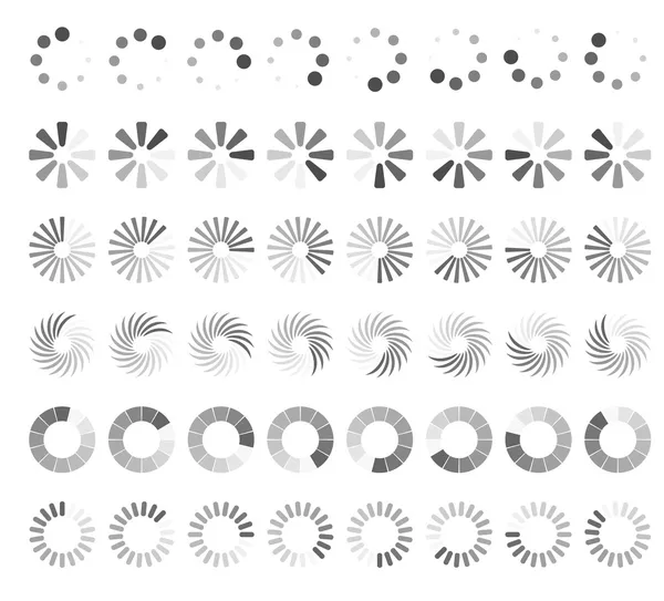 Web page loading status icons. — Stockvector