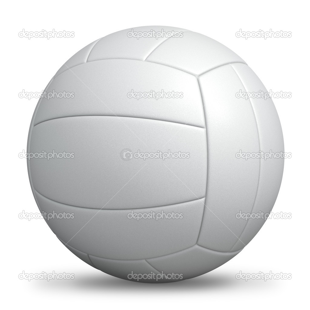 White standard volleyball isolated. Stock Photo by ©tuulijumala 30691047